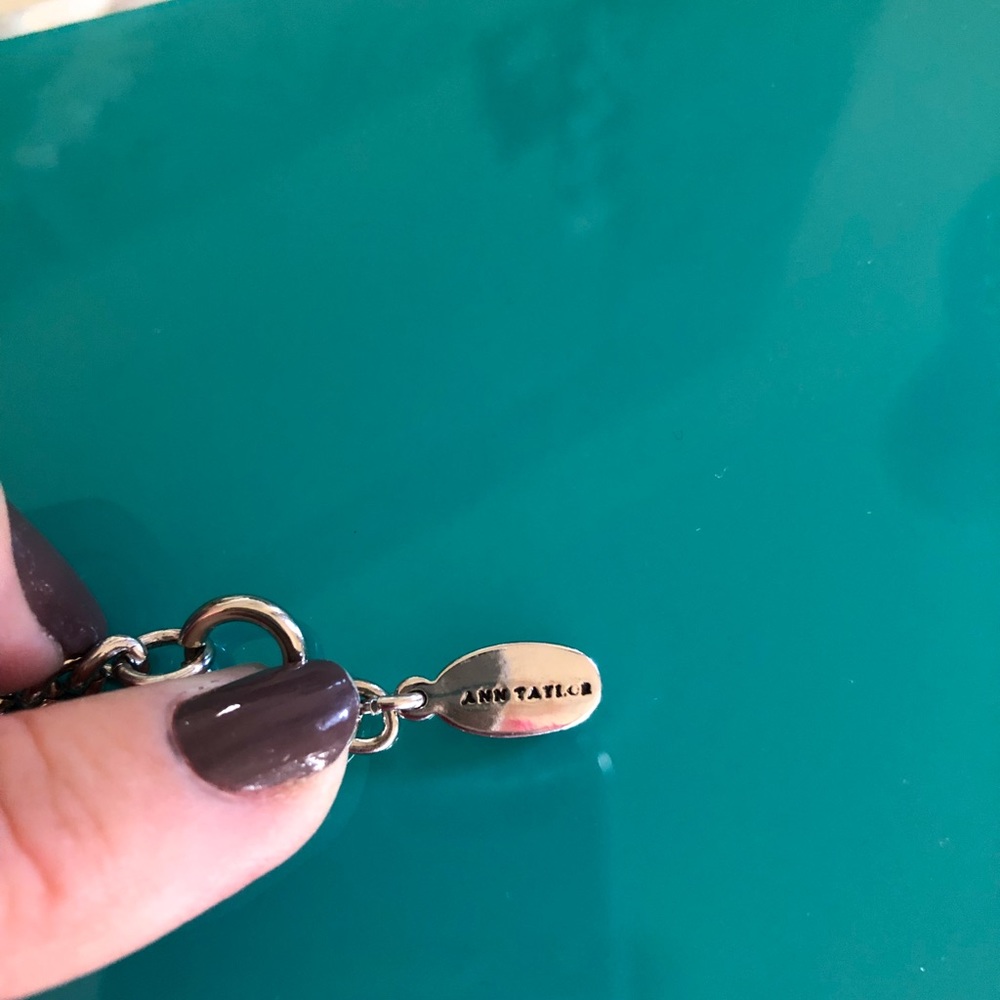 Ann Taylor Silver Chain Python Pendant - image 3